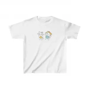 Unisex Çocuk Baskılı T-Shirt - Beyaz