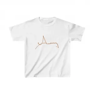 Unisex Çocuk Baskılı T-Shirt - Beyaz