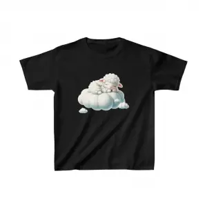 Unisex Çocuk Baskılı T-Shirt - Siyah