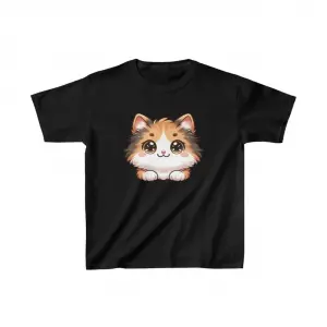 Unisex Çocuk Baskılı T-Shirt - Siyah