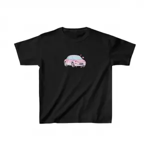 Unisex Çocuk Baskılı T-Shirt - Siyah