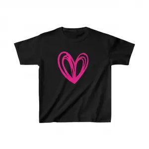 Unisex Çocuk Baskılı T-Shirt - Siyah