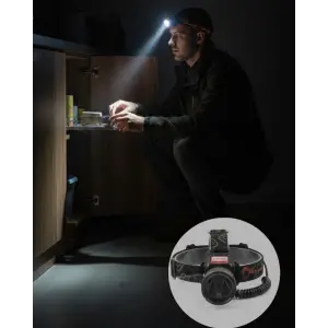 USB Type C Şarjlı Sensörlü Kafa Lambası Uzun Ömürlü Batarya