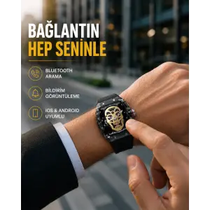 Uzun Pil Ömürlü Akıllı Saat Günlük ve Spor Kullanım