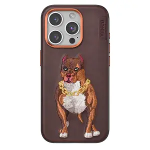 Venco Apple İphone 14 Pro Max Perma Desenli Kapak - Kahverengi