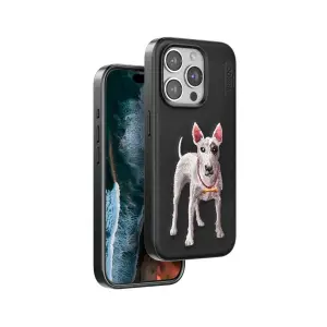 Venco İphone 15 Pro Max Perma Desenli Kapak - Siyah