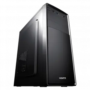 VENTO VS121S Mid Tower, 300W Siyah, ATX Kurumsal KASA