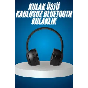 Wireless 5.0 Bluetooth Kablosuz Kulaklık ANC Özellikli Kulak Üstü Ayarlanabilir