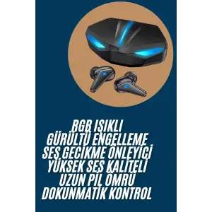 Wireless Gaming Kulaklık Mikrofonlu Bluetooth Oyuncu Kulaklığı