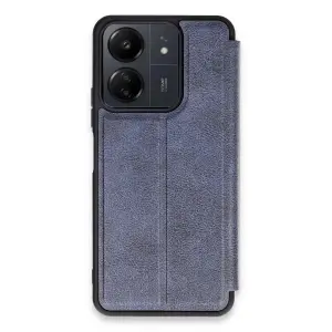 Xiaomi Redmi 13c Kılıf Flip Cover - Lacivert