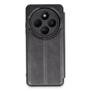 Xiaomi Redmi 14c Kılıf Flip Cover - Siyah