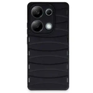 Xiaomi Redmi Note 13 Pro 4g Kılıf Bibercas Silikon Kapak - Siyah