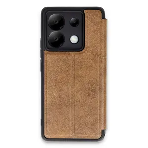 Xiaomi Redmi Note 13 Pro 5g Kılıf Flip Cover - Taba