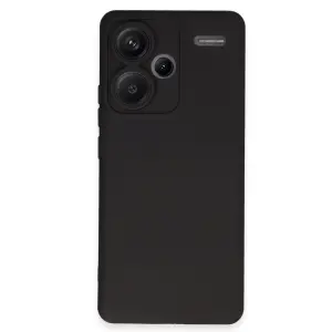 Xiaomi Redmi Note 13 Pro Plus Kılıf Nano İçi Kadife Silikon - Siyah
