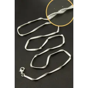 Xuping Burgulu Zincir Çelik Kolye 45 cm
