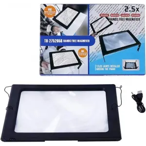 Yaşlılar İçin  A4 Boyutu Masa Tipi Işıklı Okuma Büyüteç Th275205b