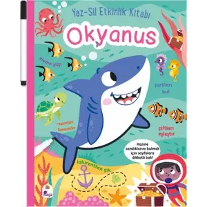 Yaz-Sil Etkinlik Kitabı - Okyanus (Kalemli)