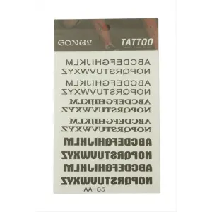 Yazılı Tattoo Dövme Sticker