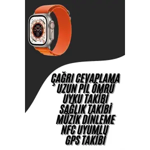Yeni Nesil Akıllı Saat Çok Yönlü Titreşimli 49 MM Android ve İOS Uyumlu