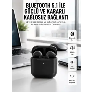 Yeni Nesil Bluetooth Kulaklık İOS Android Uyumlu HD Ses Performansı