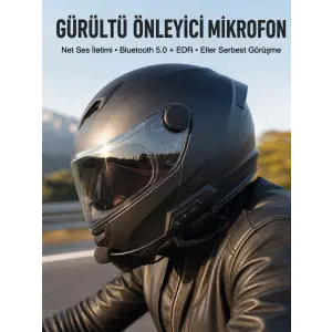 Yeni Nesil Dinleme Ve Konuşma Özellikli Intercom Kask Kulaklığı 5.0 Bluetooth