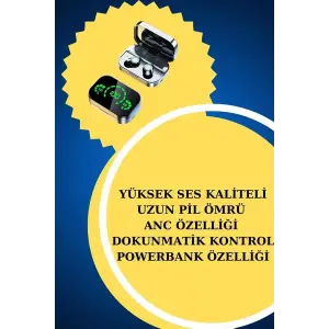 Yeni Nesil Kaliteli Akıllı Saat ve Kablosuz Bluetooth Kulaklık  Yüksek Ses Kaliteli