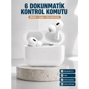 Yeni Nesil Pro Bluetooth Kulaklık Android ve İOS Uyumlu Dokunmatik Kontrol