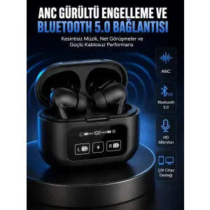 Yeni Nesil Pro Ekranlı Bluetooth Kulaklık 5.0 Bluetooth