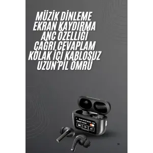 Yeni Nesil Pro Ekranlı Bluetooth Kulaklık 5.0 Bluetooth