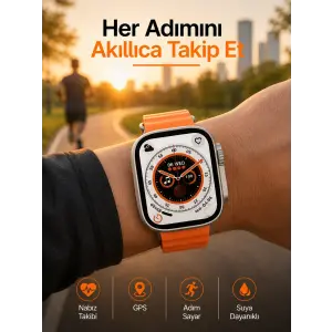 Yeni Nesil Ultra Akıllı Saat Adımsayar Uyku Takibi Nabız Sensörü Yeni Nesil