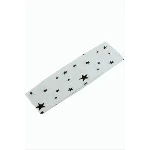 Yıldız Kalp Desenli Saç Bandı 6 cm