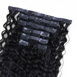 Yoğun Daalı 7 Parça Görünmez Yarım Ay Set %100 Gerçek  / 55cm