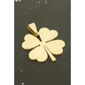 Yonca Çelik Kolye Ucu 3,5 cm