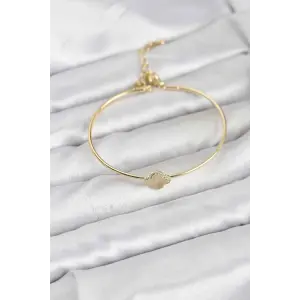 Yonca Model Gold Renk Kadın Bileklik