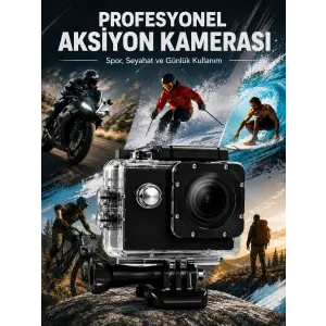 Yüksek Görüntü Kalitesi Sunan 1080P Full HD Aksiyon Kamerası