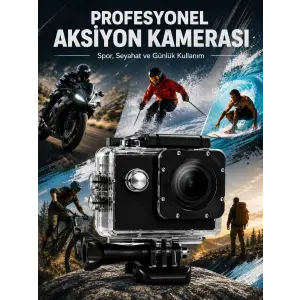 Yüksek Görüntü Kalitesi Sunan 1080P Full HD Aksiyon Kamerası