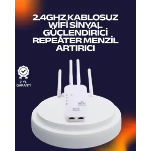 Yüksek Hızlı Parazit Önleyici WiFi Repeater Router