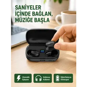 Yüksek Ses Kaliteli A10s TWS Bluetooth 5.0 Kablosuz Kulaklık Yeni Nesil