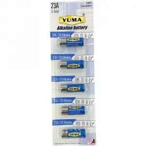 Yuma 23a Mn23 V23a V23ga 12 Volt Alkalin Pil 5’li Paket