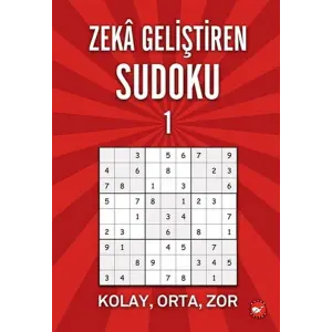 Zeka Geliştiren Sudoku 1 Kolay - Orta - Zor