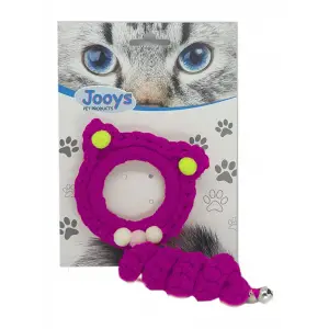 Zilli Kedi Örgü İpi 15 cm Pembe