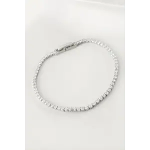 Zirkon Taşlı Suyolu Bileklik 4 mm