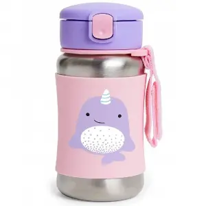 Zoo Pipetli Paslanmaz Çelik Suluk 350 ml Narwhal