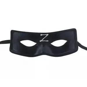 Zorro Maskesi Arkadan Lastikli Z Baskılı Bx40