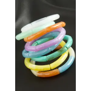 Zr Model Silindir Plastik Bileklik