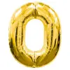 0 Rakamlı Folyo Balon Gold Renk  40 inç