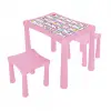 03 493 İKİ TABURELİ MASA (PEMBE)