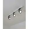 1 Adet NOAS YL29 3301 Paris 33W Siyah Kasa Ray Spot 6400K Beyaz