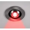 1 Adet NOAS YL94 0104 Satin Kasa 1W Led Spot Kırmızı Işık