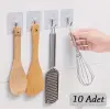 10 Adet Kendinden Yapışkanlı Şeffaf Askı Bx40